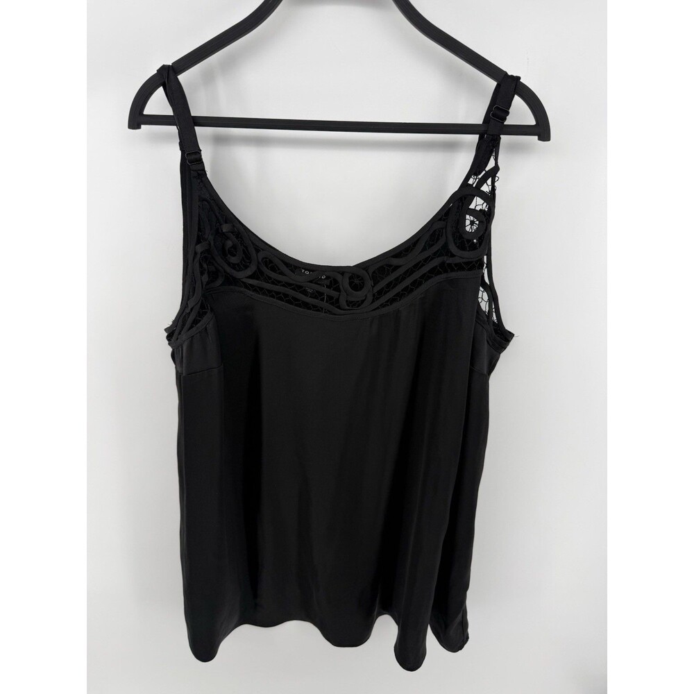 Torrid Satin Lace Trim Cami Size 3 Black